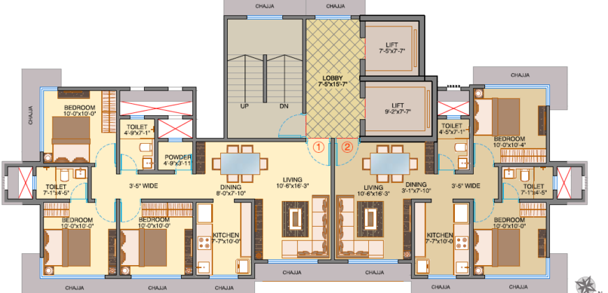 Dhoot Sky Residency – Malad West – 3bhk